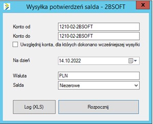 2BSOFT - Potwierdzenia sald